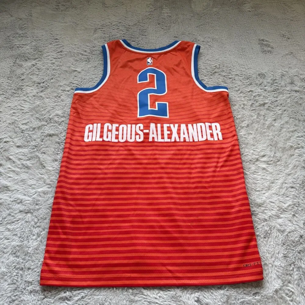 JORDAN SWINGMAN NBA OKLAHOMA CITY THUNDER SHAI GILGEOUS-ALEXANDER JERSEY SZ 44